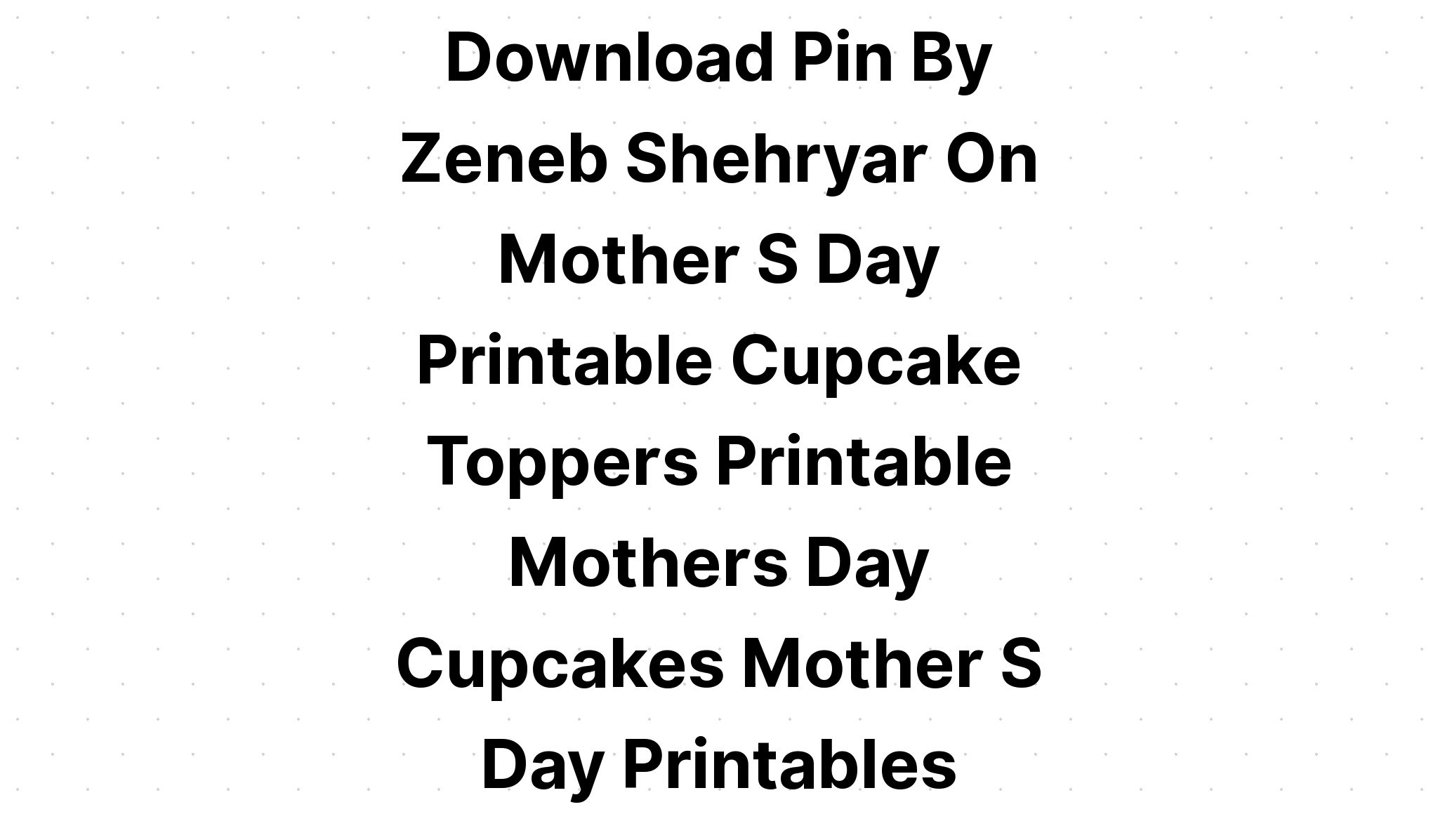 Download Mom Birthday / Mother's Day Cake Topper SVG File